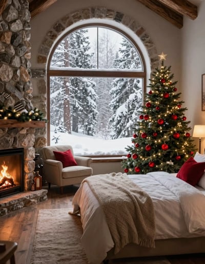 Rustic Winter Wonderland Bedroom