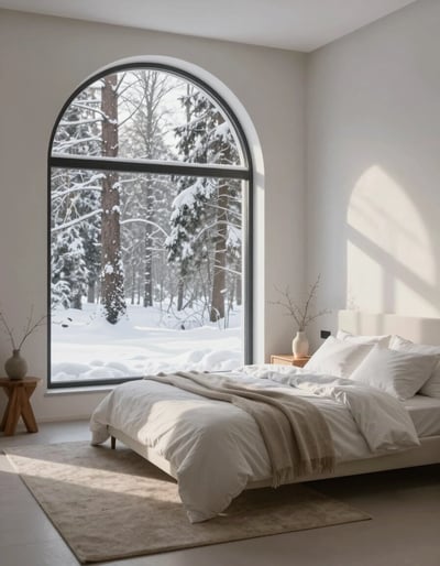 Serene Winter Bedroom Oasis