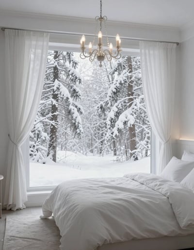 Serene Winter Bedroom Retreat