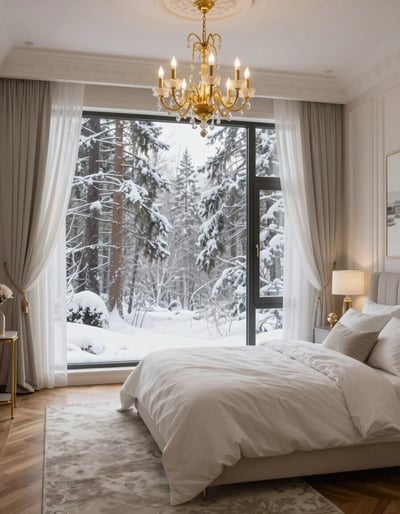 Snowy Serenity Bedroom