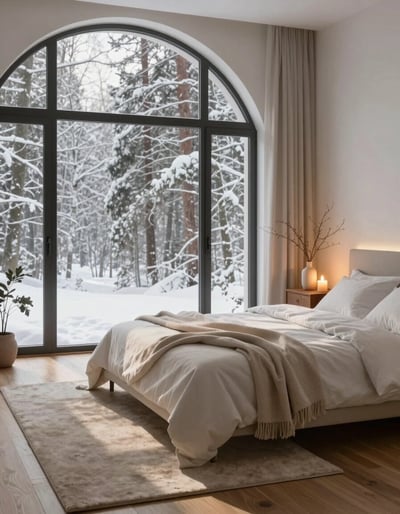Snowy Serenity Bedroom