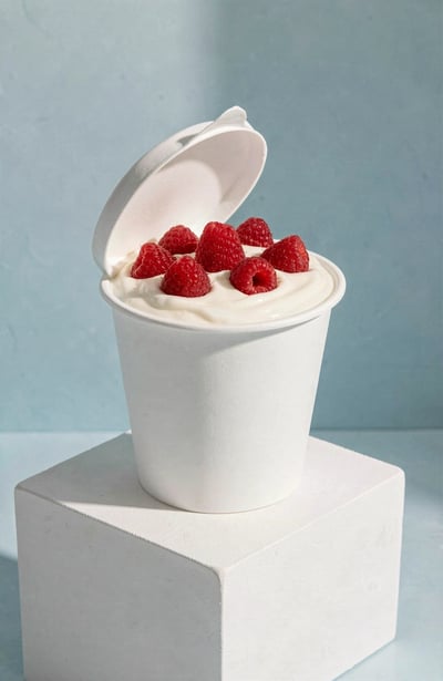 Yogurt with Raspberries