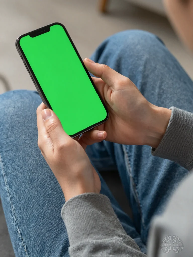 Smartphone Mockup in Hand